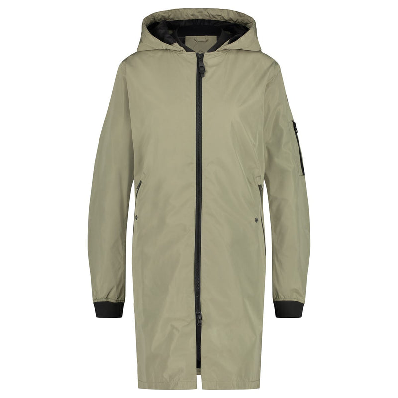Puch long bomber regenjas urban outdoor dames green pistachio