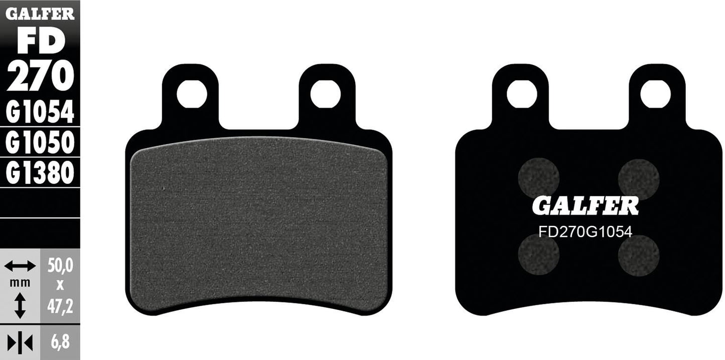 Galfer remblokken fd270 brake pad fd270 g1054 organic standard