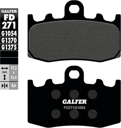 Galfer bremsbelag fd271 brake pad fd271 g1054 organic street