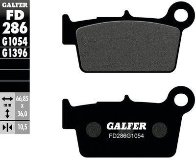 Galfer bremsbelag fd286 brake pad fd286 g1054 organic standard