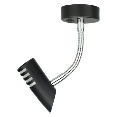 Sao wandlamp met flexibele arm - zwart - zonder verkoopverpakking