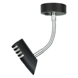 Sao flexibele led spot met schakelaar - zwart - afbeelding 1