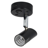 Sao opbouwspot led met schakelaar en usb-c - zwart - afbeelding 2