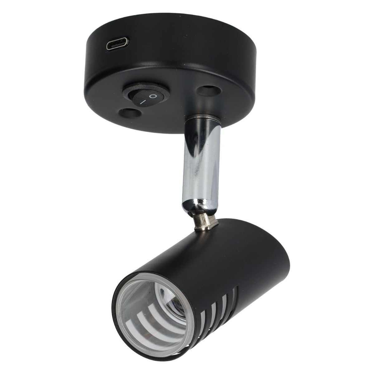 Sao opbouwspot led met schakelaar en usb-c - zwart - zonder verkoopverpakking