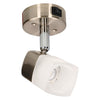 Luna camper en caravan opbouwspot - ece r10 - geborsteld staal met melkglas - zonder verkoopverpakking