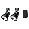 Starterset - 2x lanciano spotlight zwart groot + dubbele usb-a aansluiting