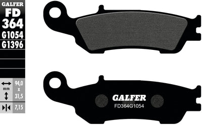Galfer bremsbelag fd364 brake pad fd364 g1054 organic standard