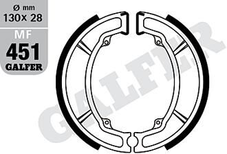 Galfer bremsbacke mf451 brake shoe mf451 g2165 organic