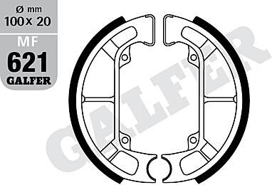 Galfer bremsbacke mf621 brake shoe mf621 g2165 organic
