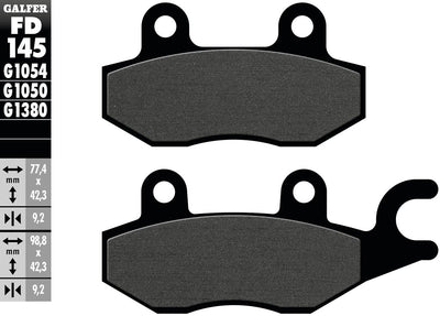 Galfer bremsbelag fd145 brake pad fd145 g1050 organic