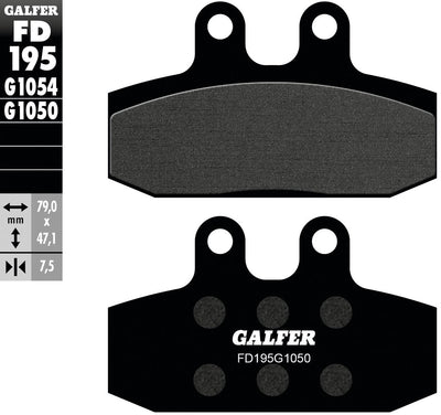 Galfer bremsbelag fd195 brake pad fd195 g1050 organic scooter