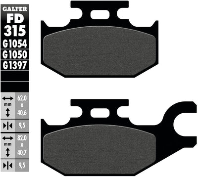 Galfer bremsbelag fd315 brake pad fd315 g1050 organic scooter