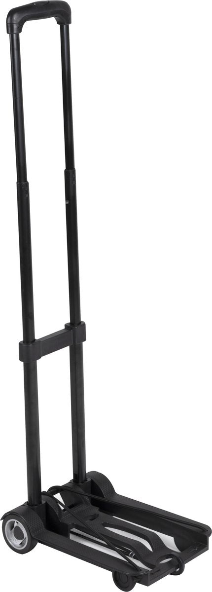 Kinzo - opvouwbare steekwagen - met uitschuifbare handgreep - max. 40 kg - zwart