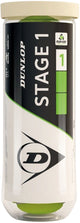 Dunlop stage 1 tennisballen - 3 stuks- groen geel