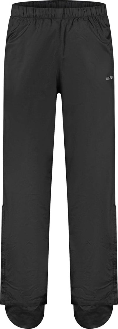 Rogelli houston fiets regenbroek heren - waterdicht - met schoenbescherming - zwart - maat xs