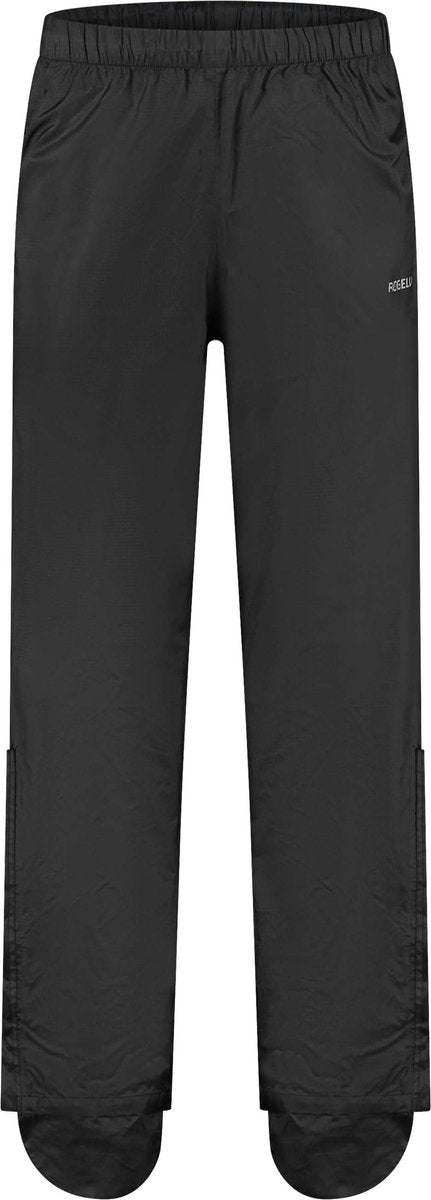 Rogelli houston fiets regenbroek heren - waterdicht - met schoenbescherming - zwart - maat l