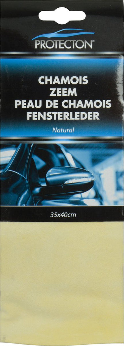 Protecton natuurzeem large - om gewassen oppervlakken streeploos te drogen – hoog absorberend vermogen - ook voor huishoudelijk gebruik - 46x30cm