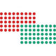 Markeringspunten franken 19 mm rood groen