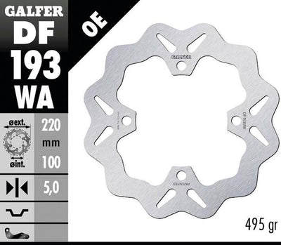 Galfer remschijf df193 rotor df193 type wa rigid