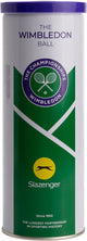 Slazenger s tb wimbledon 3tin unisex tennisballen - geel
