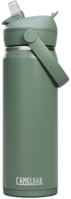 Camelbak thrive flip straw drinkfles - 600 ml - rvs - met rietje - isolatie waterfles - groen