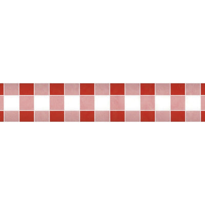 Wicotex damast papier 1,20x8m ruit rood