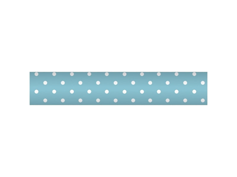 Wicotex damast papier 1.18x10m turquoise + stip