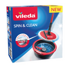Vileda spin clean - mopset - altijd schoon pad - plooibare kop in microvezels 2in1