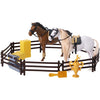 Paarden speelset met accessoires | 2 stuks
