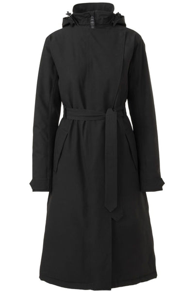 Puch trenchcoat jas winter regenjas dames zwart