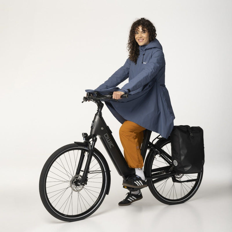 Seq ii winter regenjas urban outdoor dames denim blue