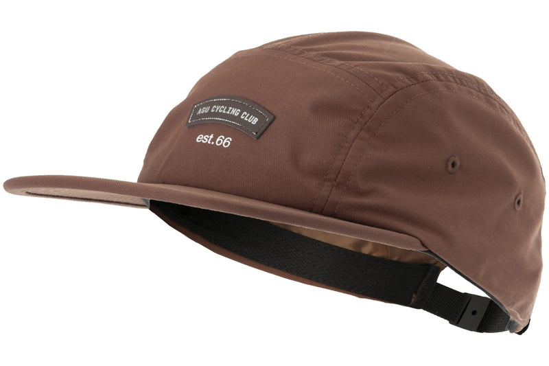 5-panel rain cap urban outdoor dark rose brown