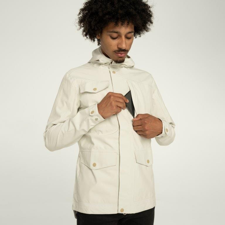 Undyed pocket jacket urban outdoor heren