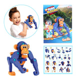 Toi-toys knutselpuzzel aap junior 25,8 cm blauw 59-delig - afbeelding 1