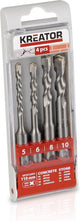 Kreator - accessories - krt012601 - sds borenset - 5-6-8-10x110mm - 4 st.