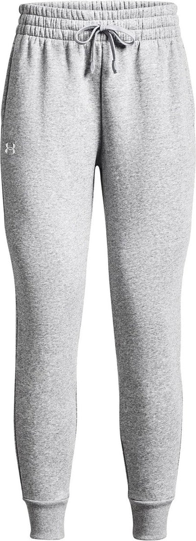 Under armour ua rival fleece jogger dames sportbroek - grijs - wit
