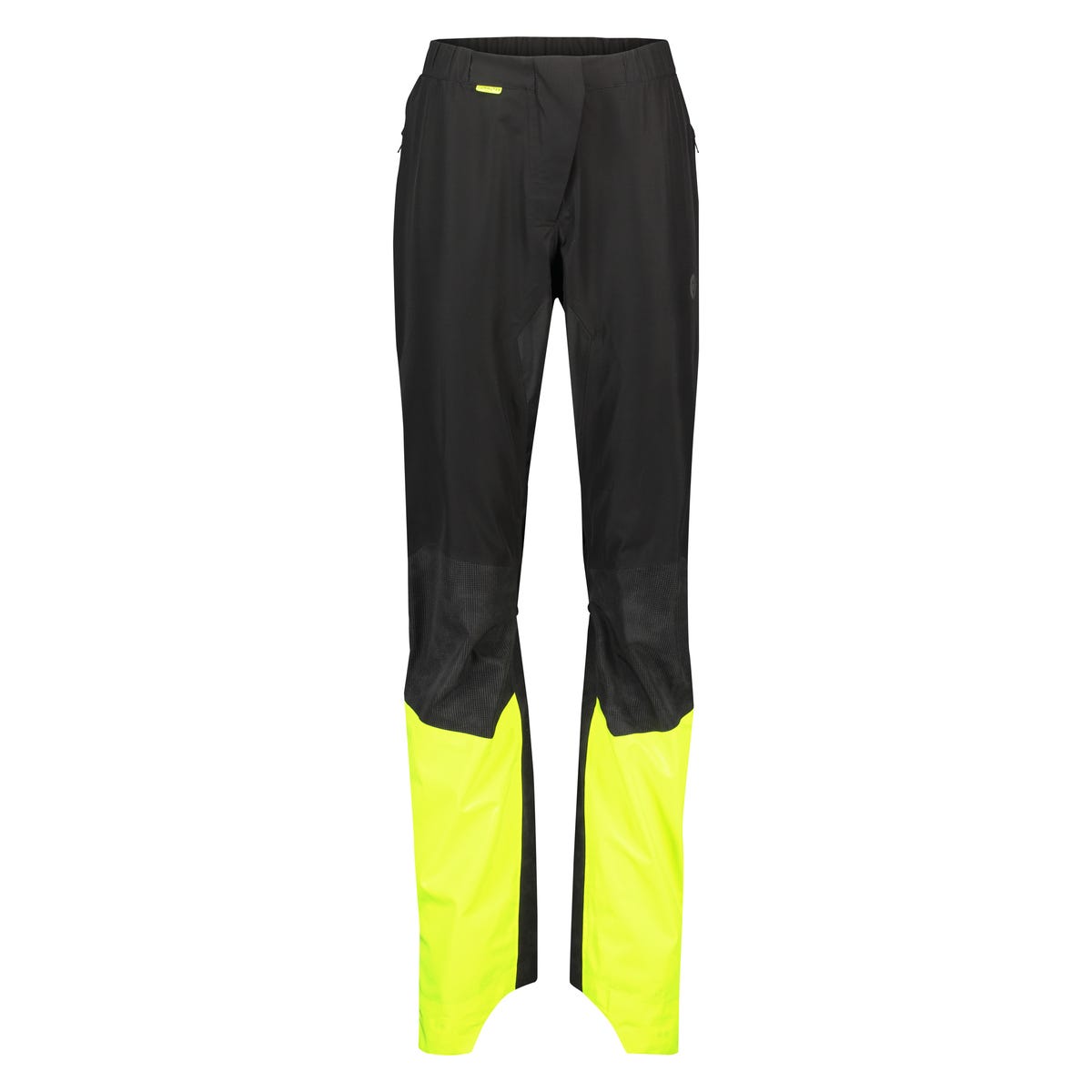 Tech regenbroek commuter dames hi-vis reflectie hi vis zwart