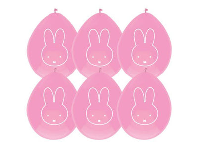 Ballonnen Nijntje Roze, 6st.