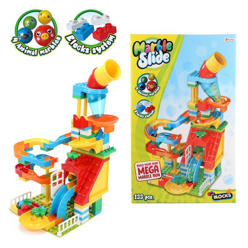 Toi-toys toi toys bouwstenen midi knikkerbaan
