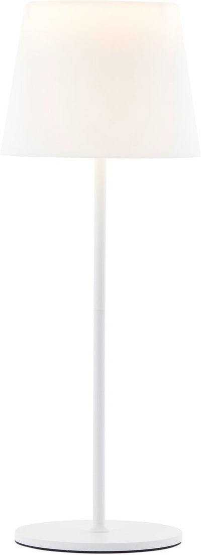Brilliant ag brilliant cappo - buiten tafellamp - led 2.5w - 190 lm - 3000k - wit en rgb kleuren - usb oplaadbaar - 3 steps dimbaar - ip44 - wit