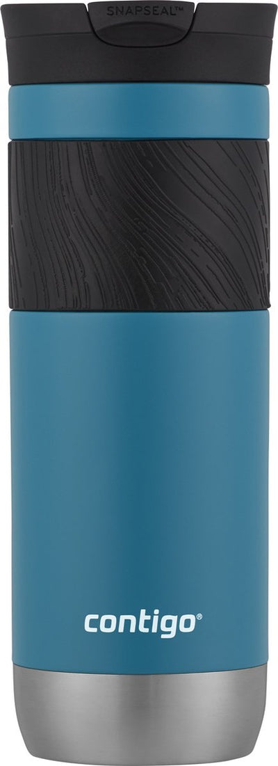 Contigo byron snapseal thermosbeker - juniper - 20oz - roestvrijstalen isoleerbeker, koffiebeker-to-go, lekvrij, houdt tot 7 uur warm, vaatwasserbestendig bpa-vrij deksel