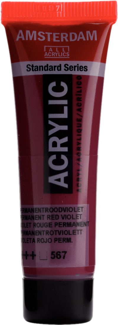 Royal talens verf - acryl - 567 - permanent rood violet - amsterdam - 20ml