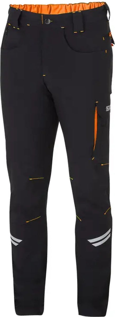 Sparco werkbroek tech light kansas - zwart — oranje s