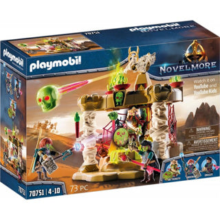 Playmobil novelmore - sal'ahari sands - tempel van het skelettenleger constructiespeelgoed (70751)