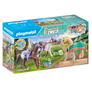 Playmobil Horses of Waterfall 3 Paarden met Accessoires 71356