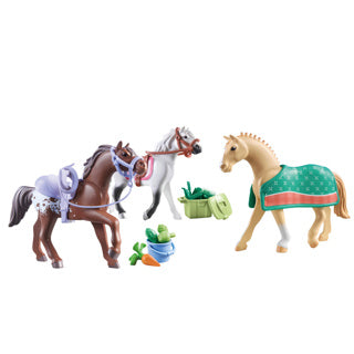 Playmobil Horses of Waterfall 3 Paarden met Accessoires 71356