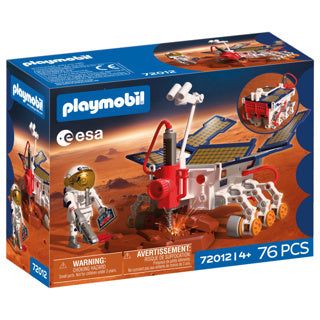 Playmobil space esa mars exploration rover | astronaut - mobiele rover met boor zonnepanelen | hoogwaardige ruimtespeelgoedset voor kinderen vanaf 4 jaar | 72012