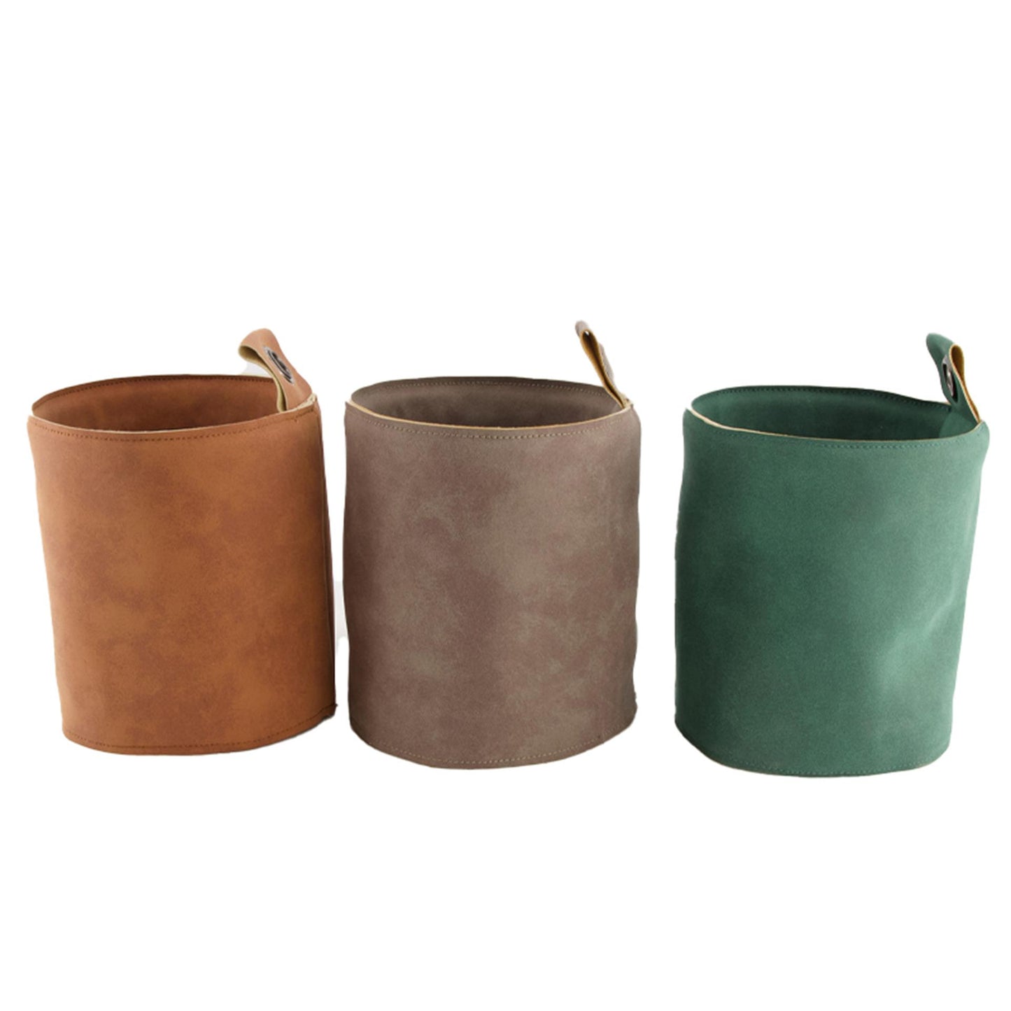 Dijk natural collections bloempot ø13.5x16cm imitatieleer