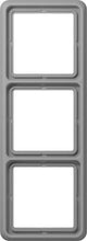 Jung cd583gr afdekking frame 3-voudig grijs 1 stuk(s)
