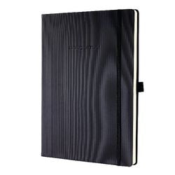 Notitieboek sigel chamoispapier 80g m2 21x29,7cm blanco geribbeld 194blz 97vel